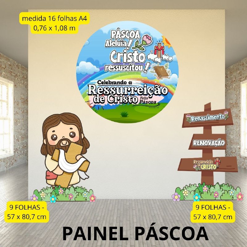 Painel Ressurreição de Cristo - PÁSCOA