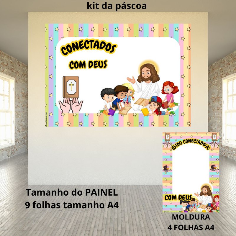 KIT ESPAÇO KIDS: CONECTADOS COM DEUS