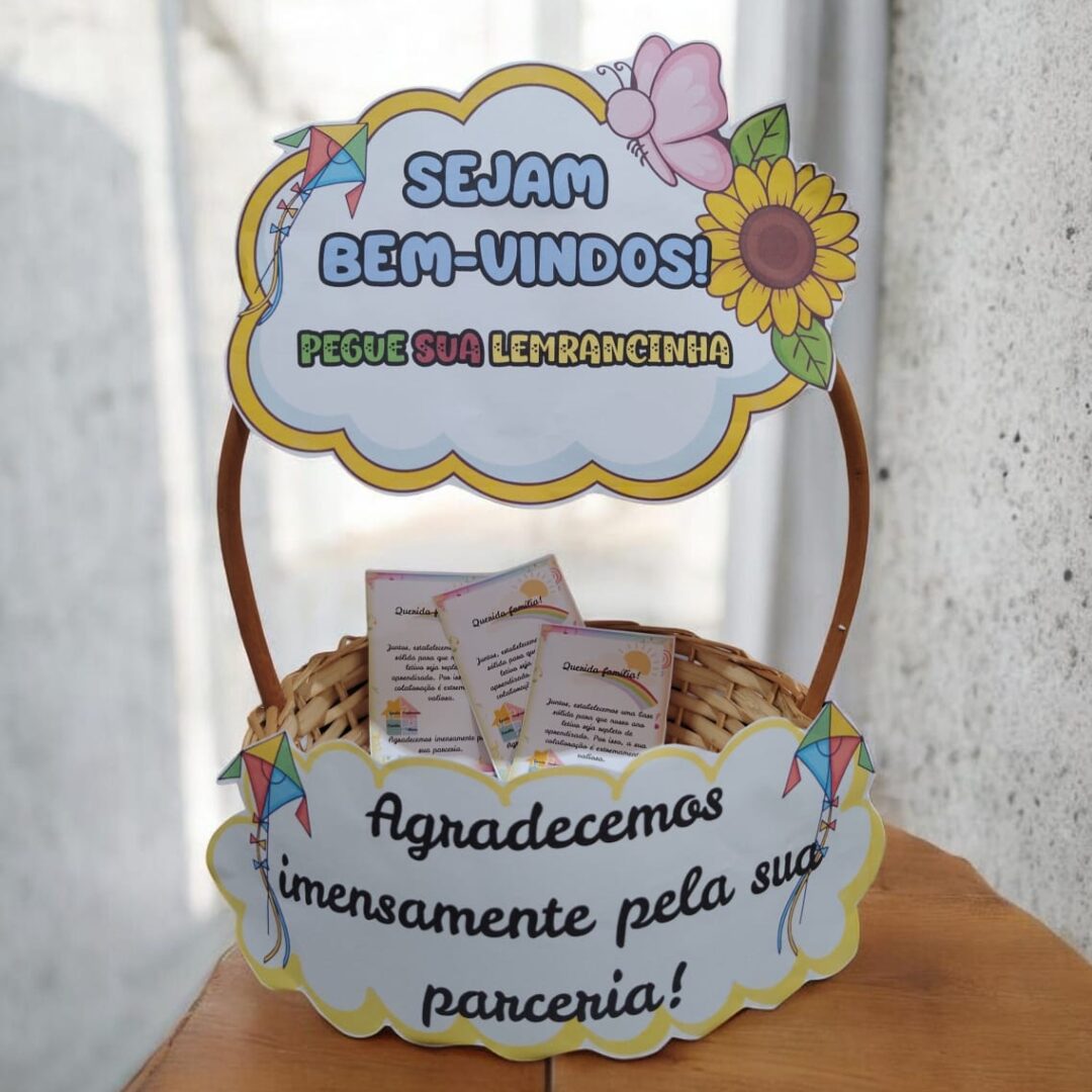 CESTA DE REUNIÃO DE PAIS