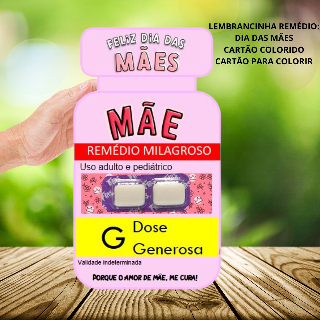 Cartão Remédio: Dia das Mães