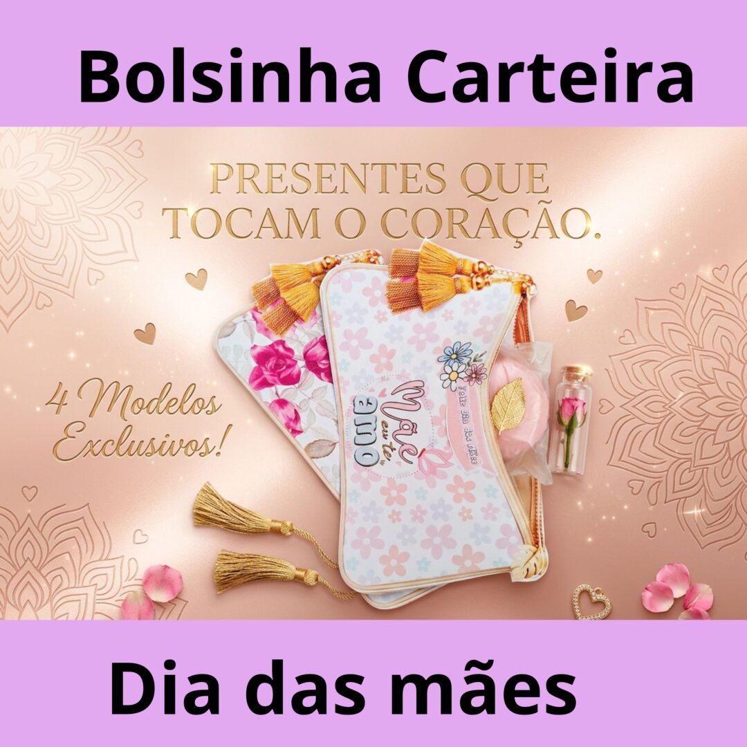 Bolsinha carteira- DIA DAS MÃES