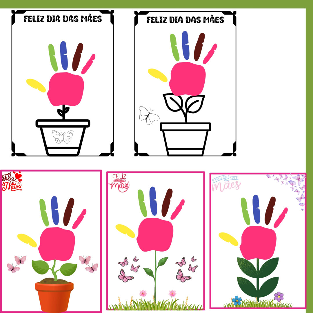 Kit -Mãozinha de Flor