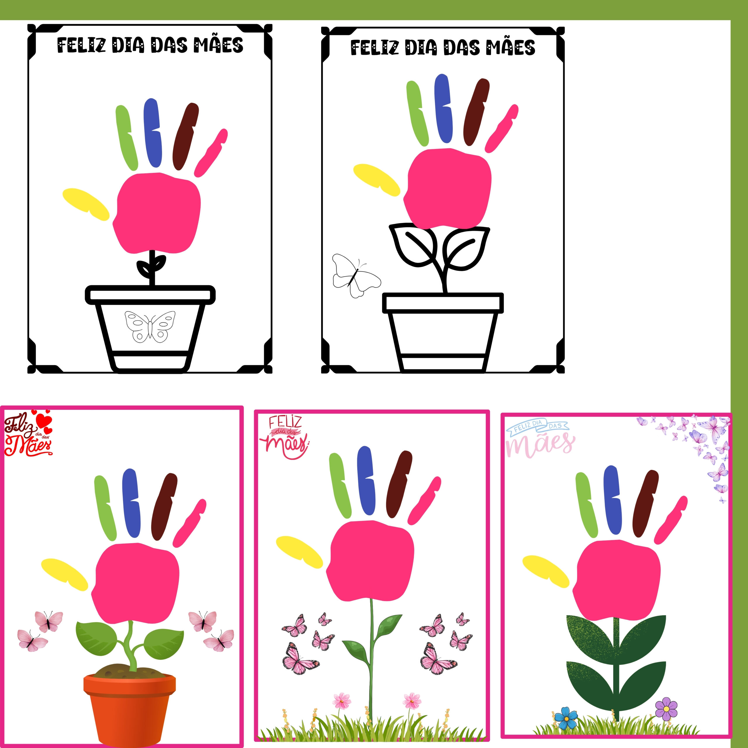 Kit -Mãozinha de Flor