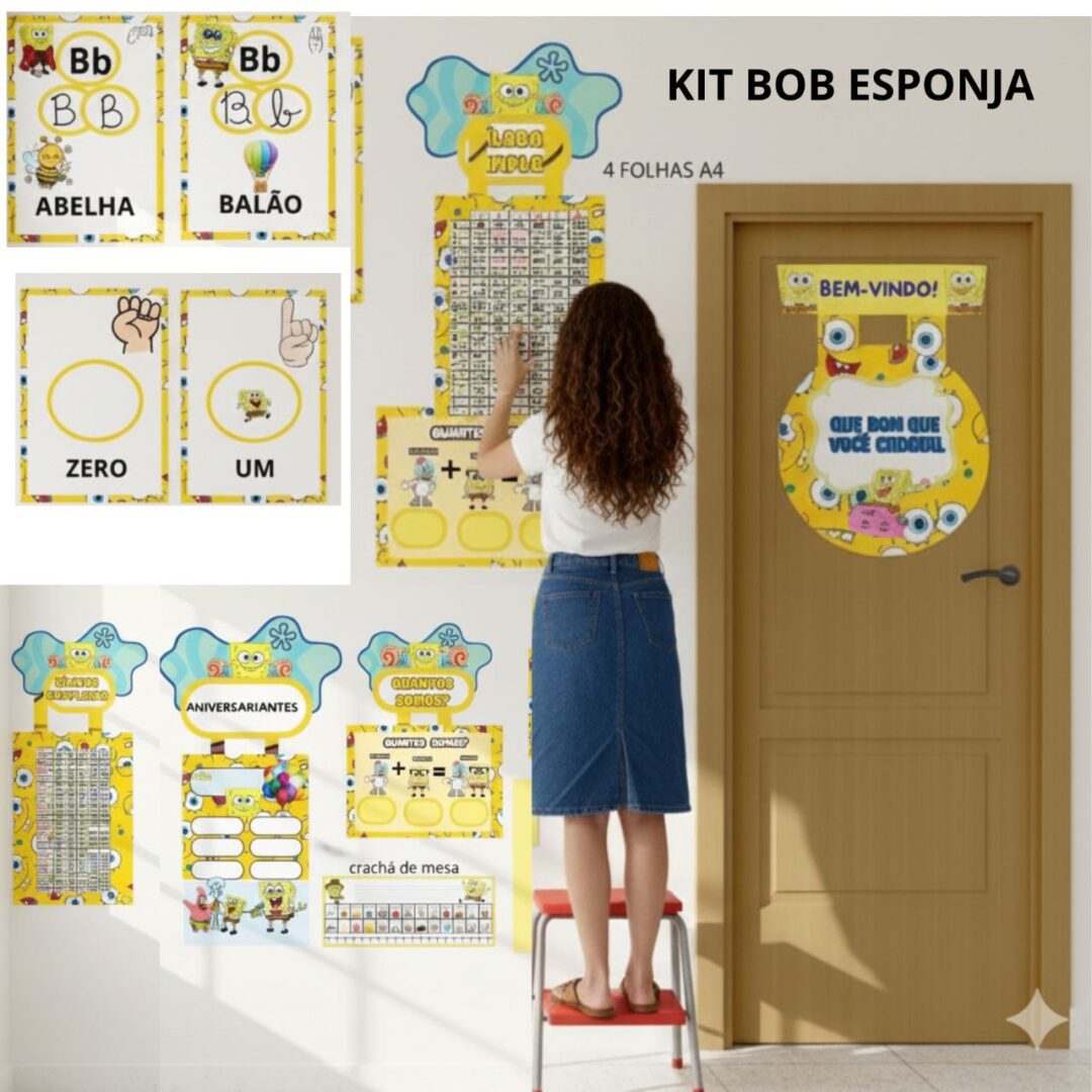BOB ESPONJA - kit de sala