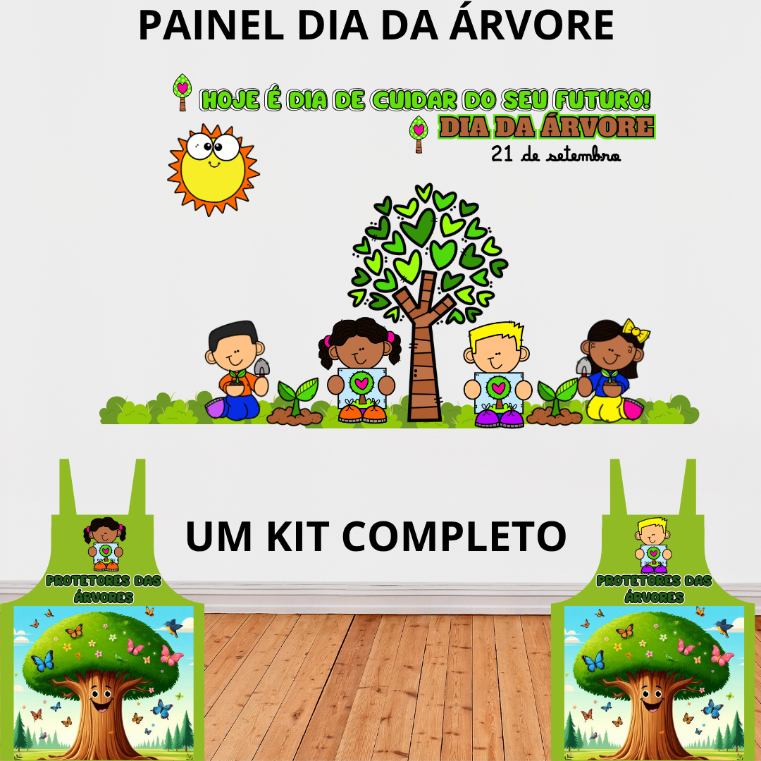 Painel Dia da Árvore - Kit Completo