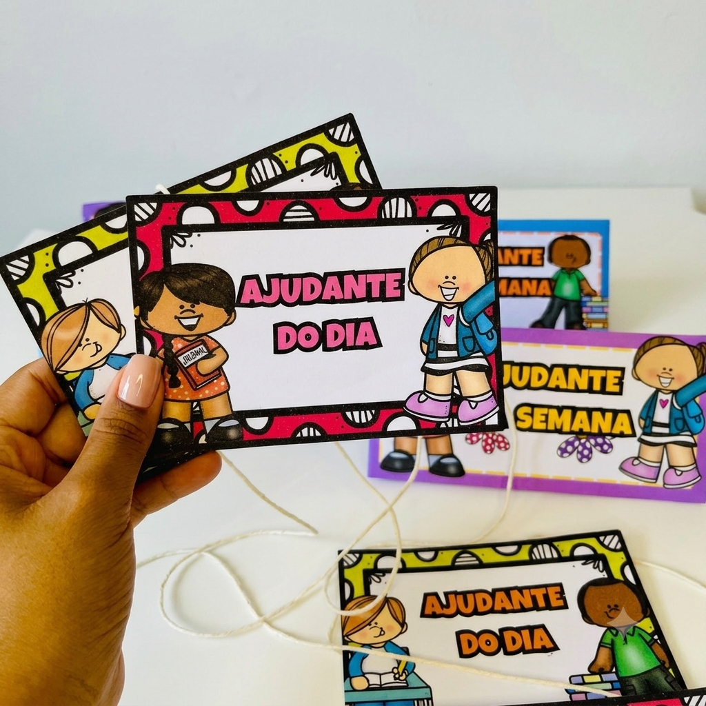 Crachás Ajudante do Dia & Ajudante da Semana