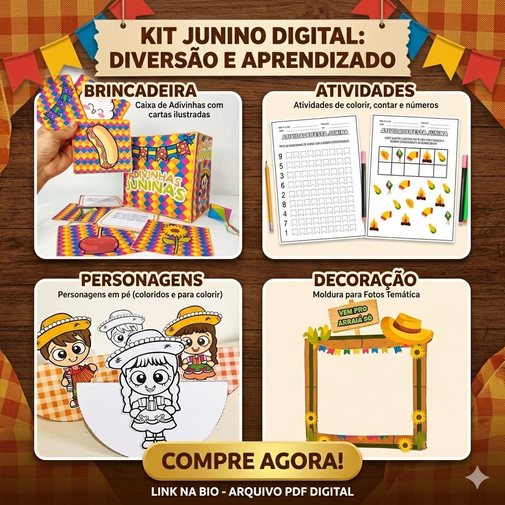 Kit Junino Digital 