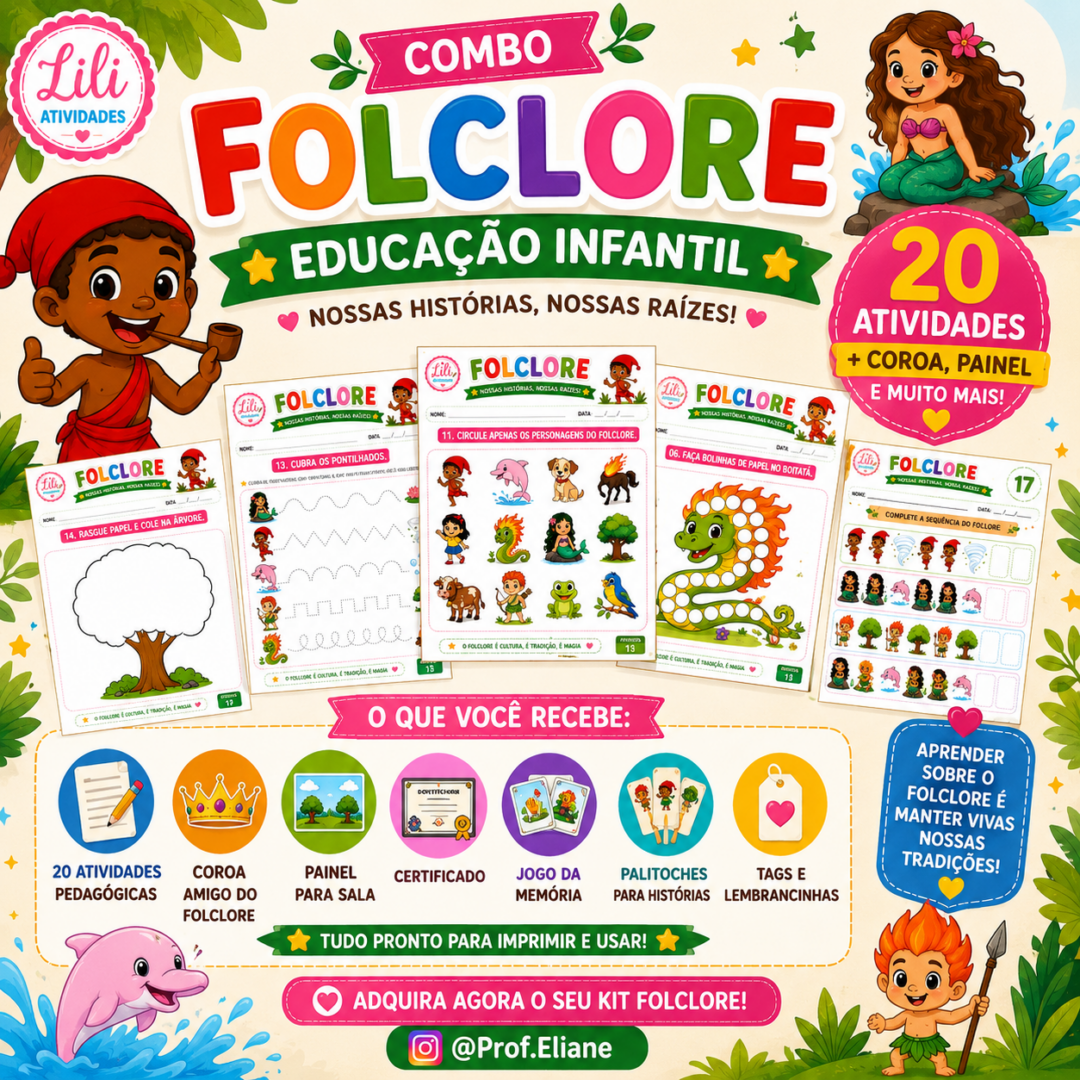 Combo Folclore Brasileiro – Educação Infantil