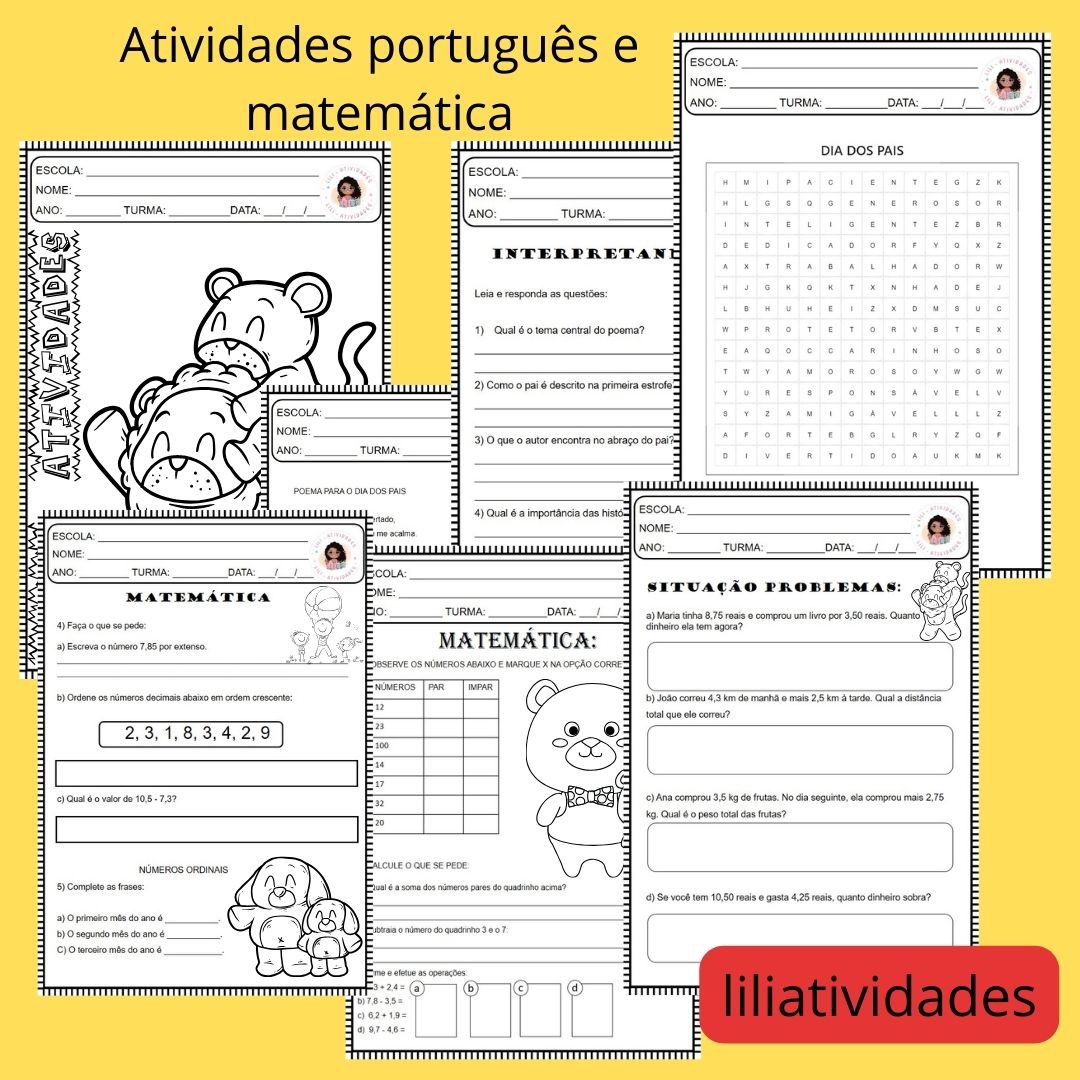 Kit de Atividades Especiais: Dia dos Pais