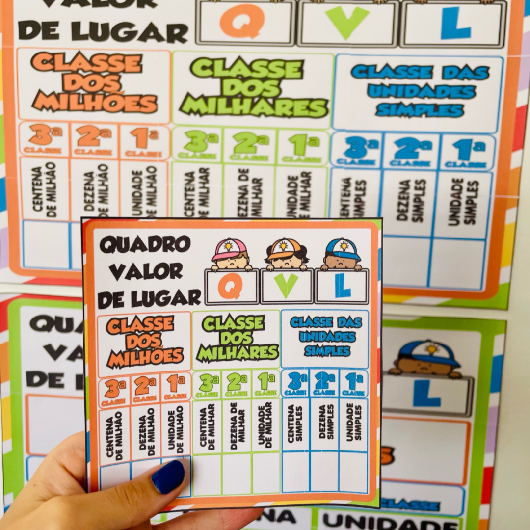 QUADRO VALOR DE LUGAR