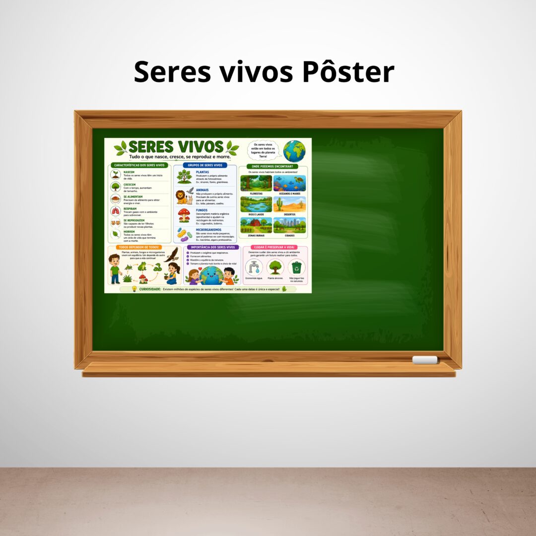 PÔSTER + 2 ATIVIDADES | SERES VIVOS