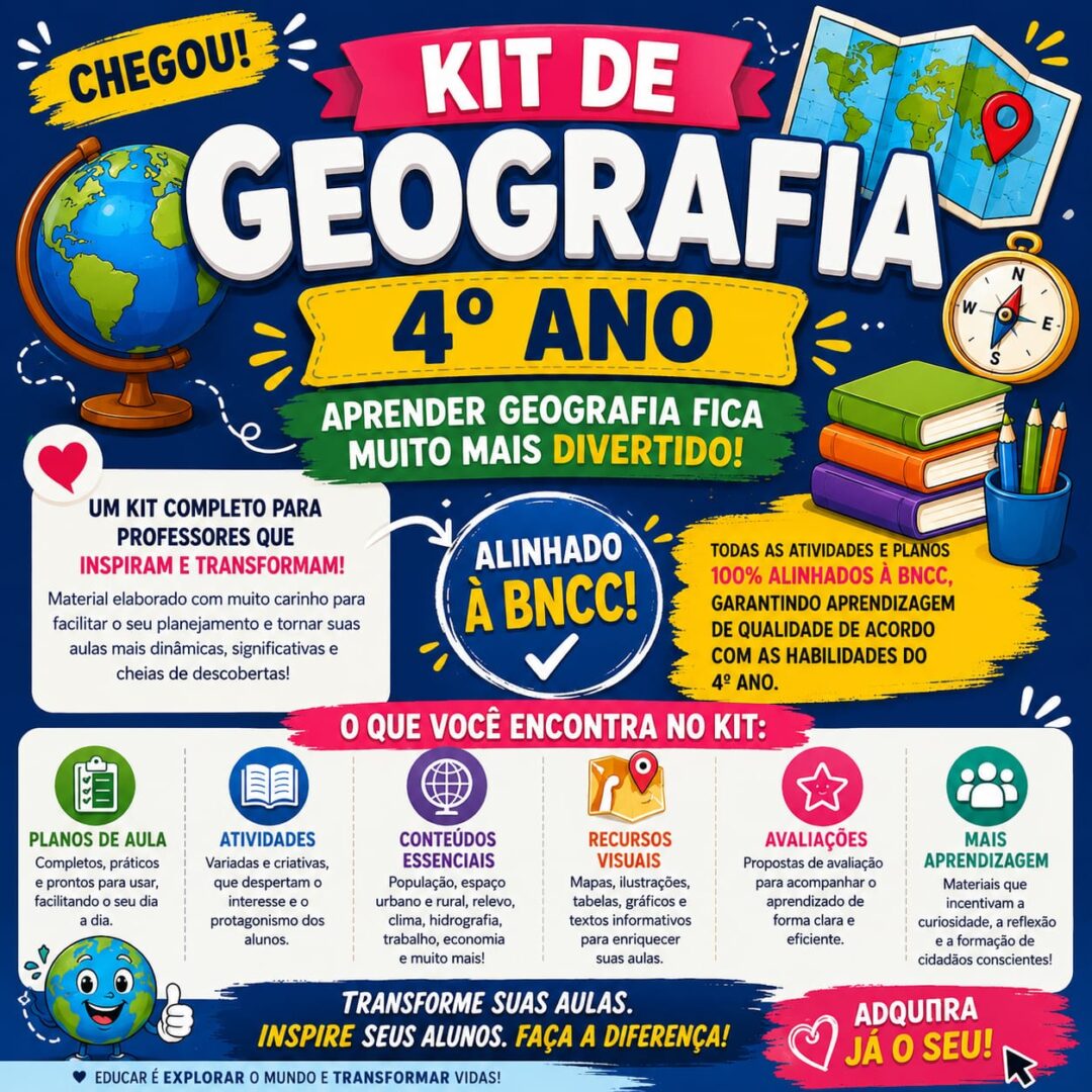 KIT DE GEOGRAFIA – 4º ANO