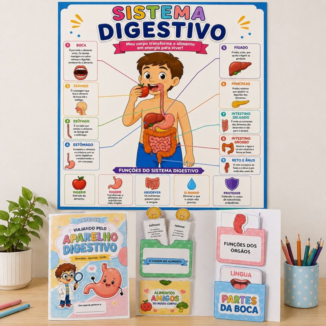 Lapbook + Painel Sistema Digestivo