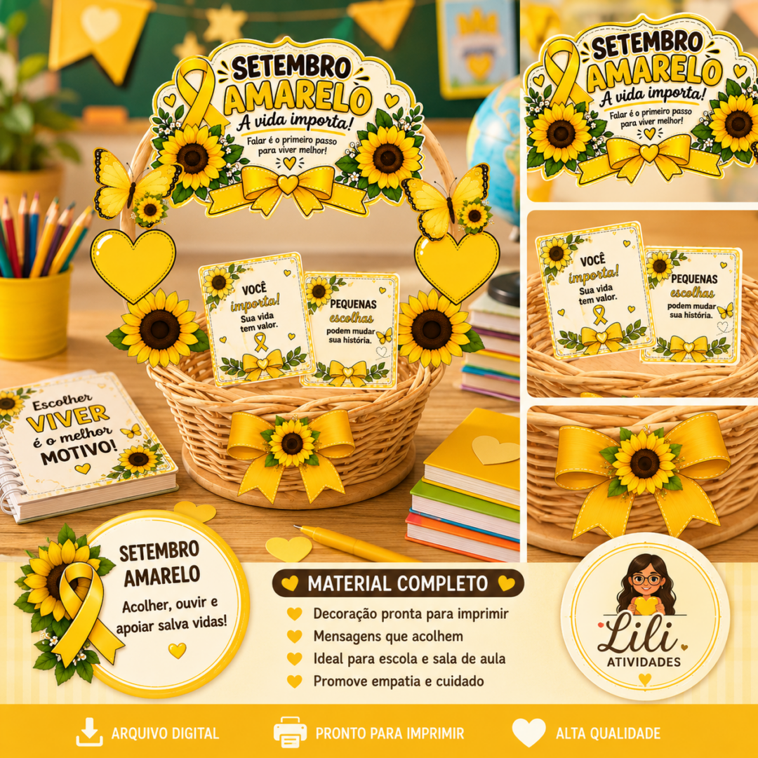 KIT DECORATIVO PARA CESTA