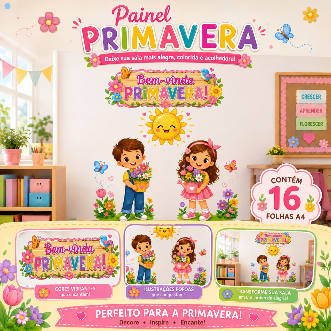 PAINEL BEM-VINDA PRIMAVERA