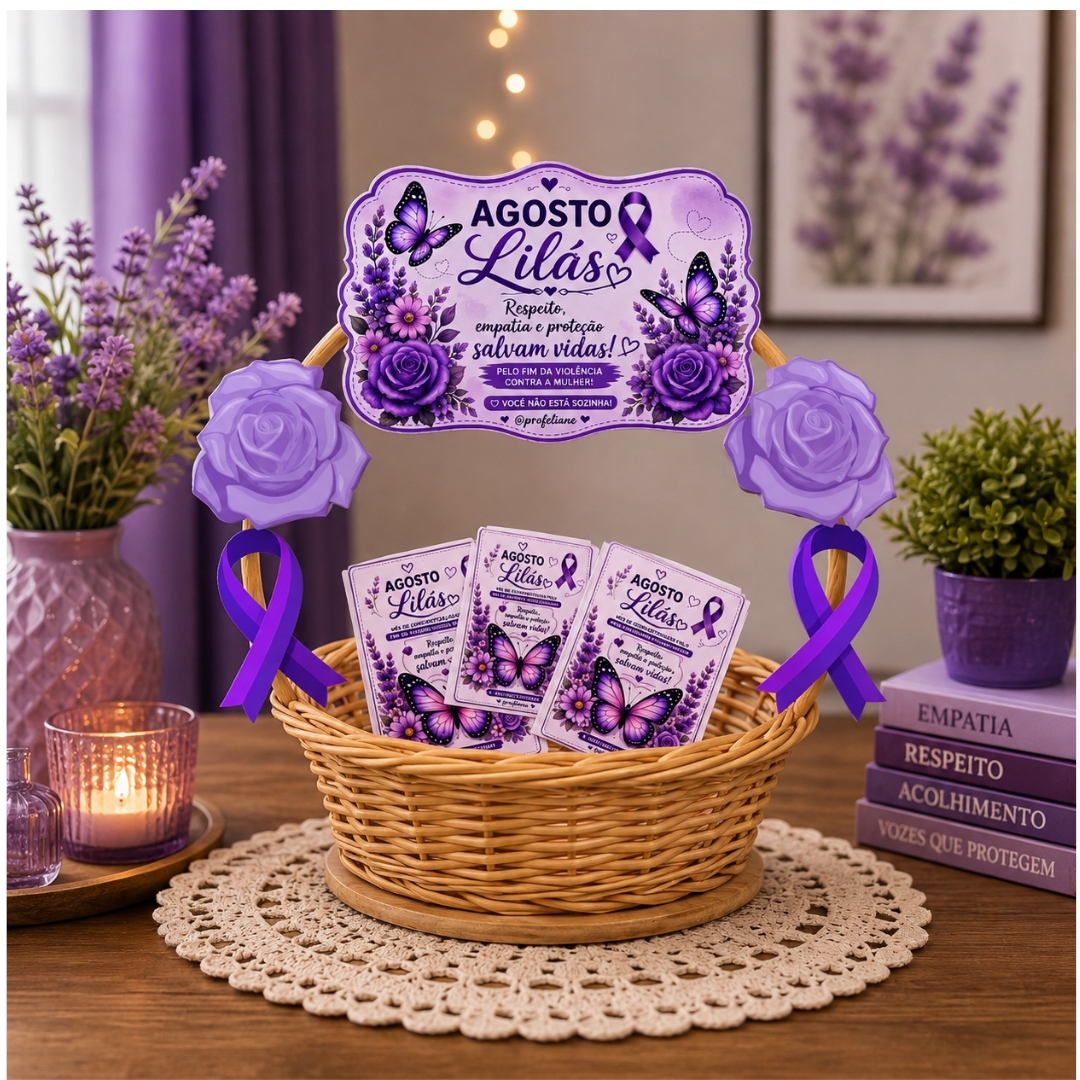 KIT DECORAÇÃO PARA CESTA