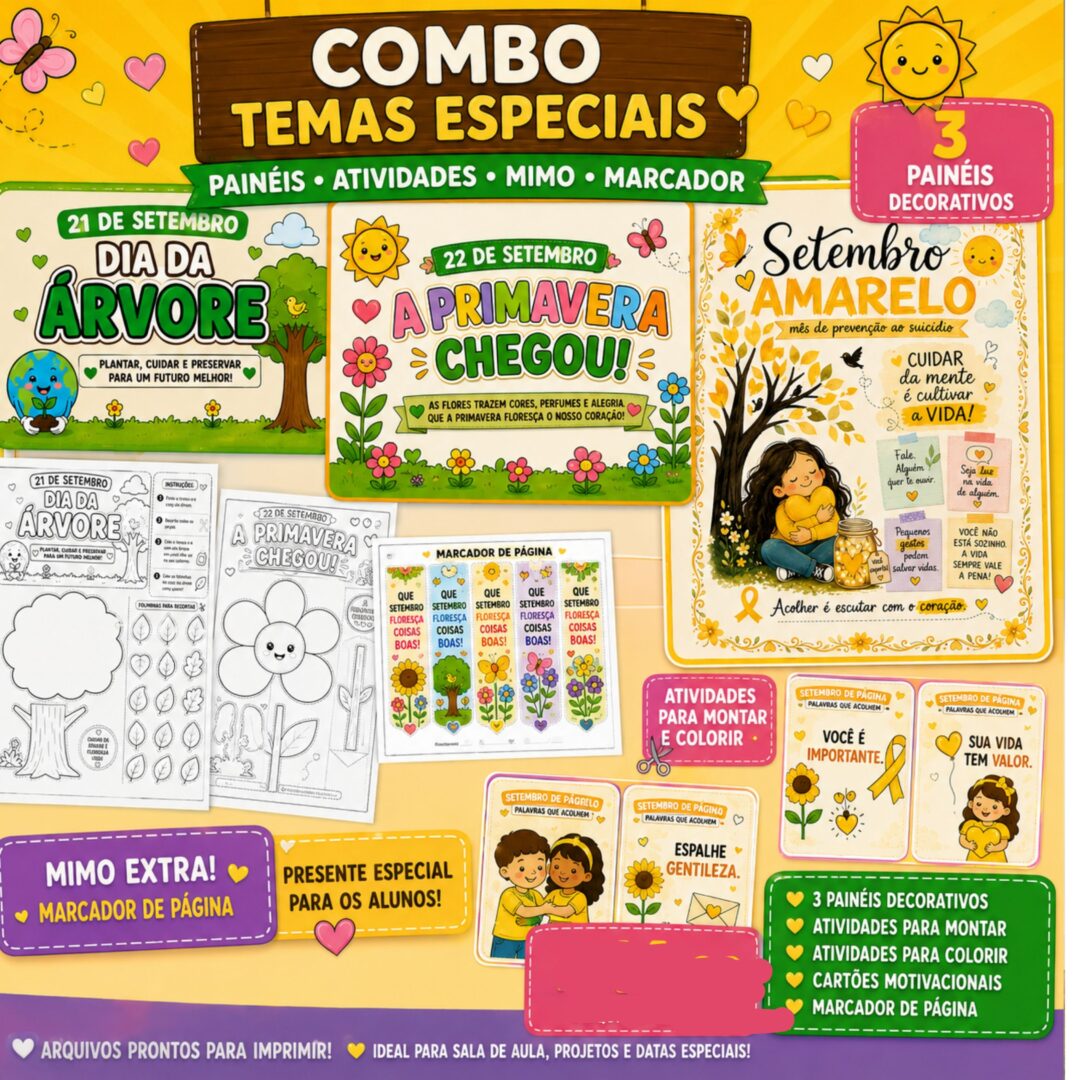 COMBO TEMAS ESPECIAIS – RECURSOS PEDAGÓGICOS