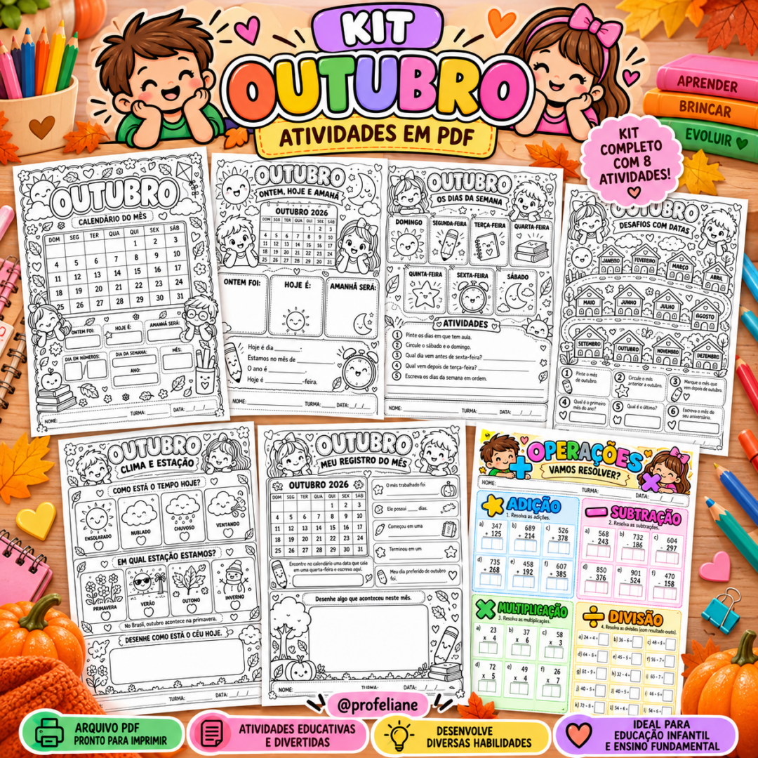KIT OUTUBRO – ATIVIDADES PEDAGÓGICAS