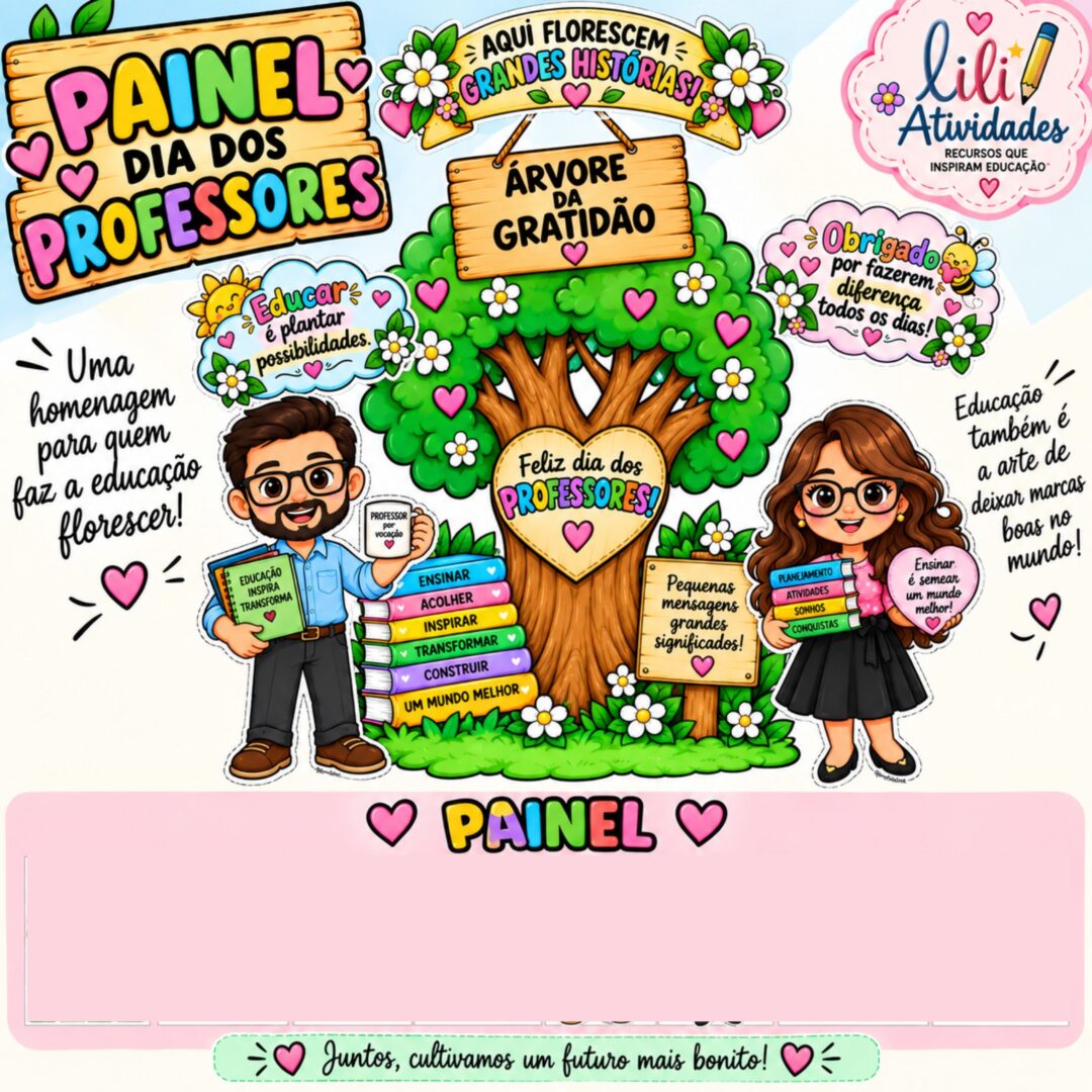 PAINEL DIA DOS PROFESSORES – ÁRVORE DA GRATIDÃO 