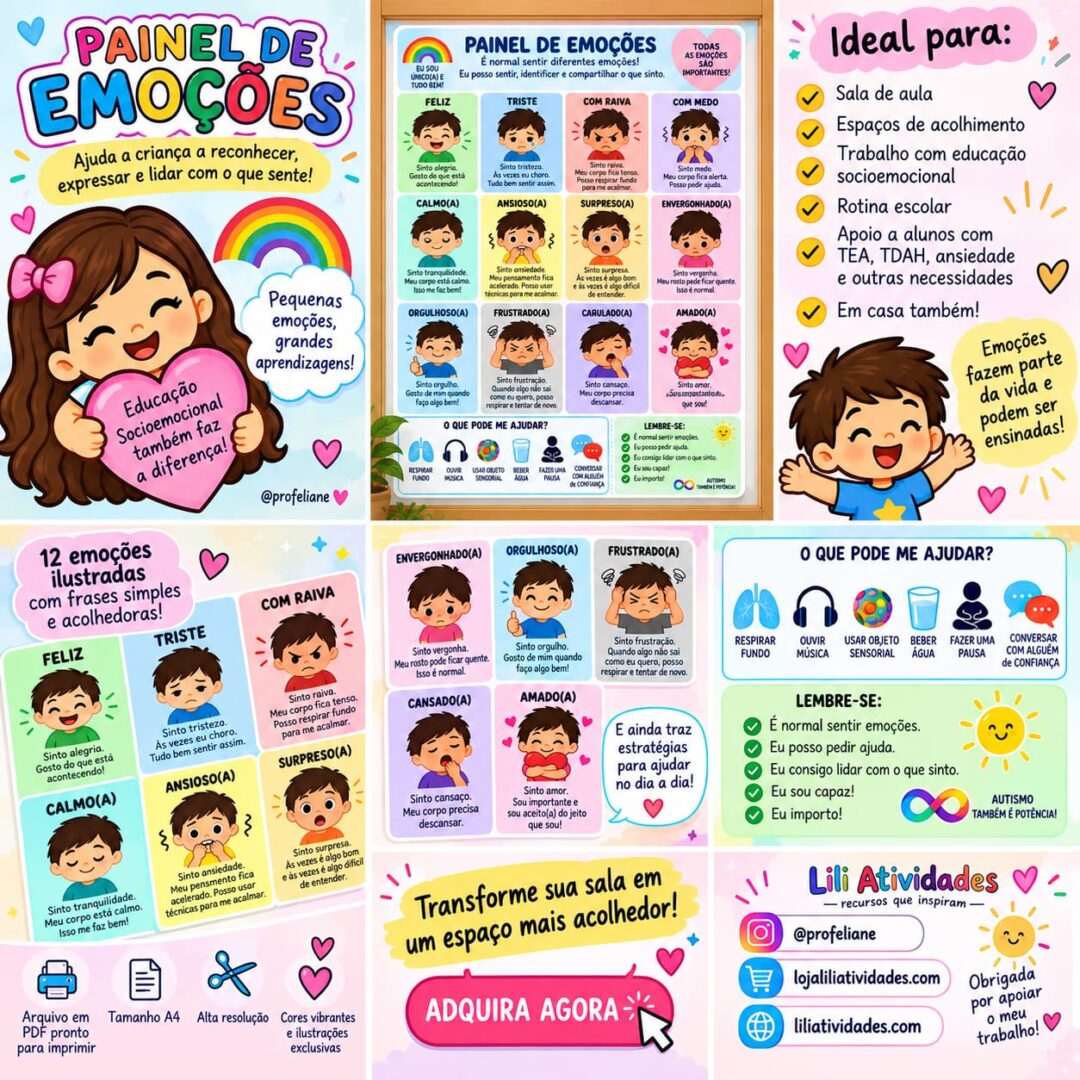 Painel de Emoções – Educação Socioemocional