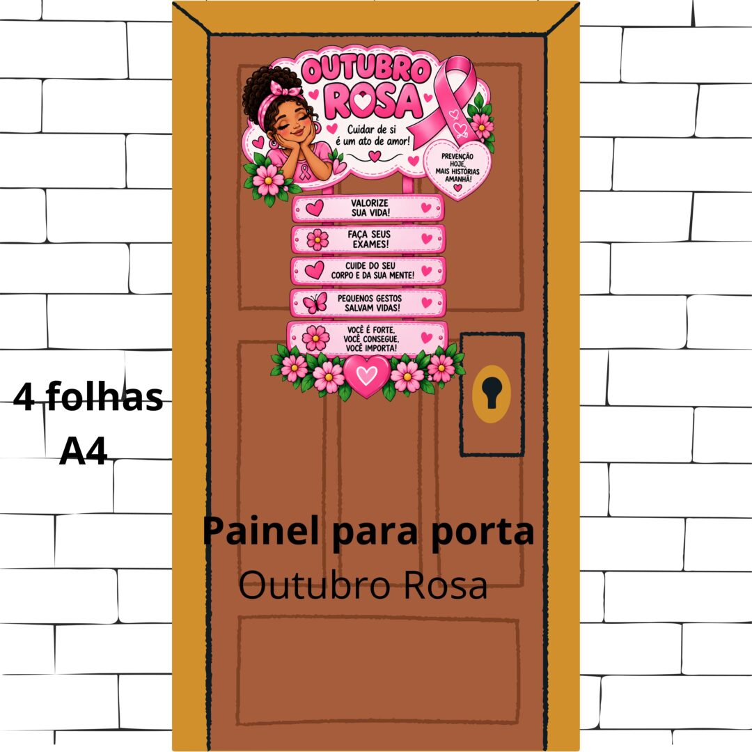 PAINEL PARA PORTA – OUTUBRO ROSA
