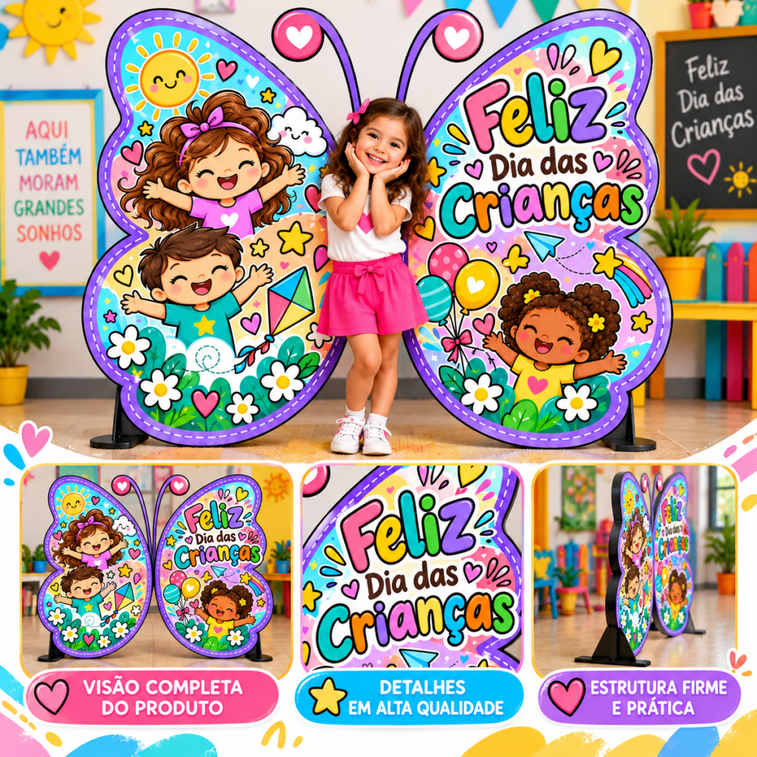 Painel Borboleta – Feliz Dia das Crianças