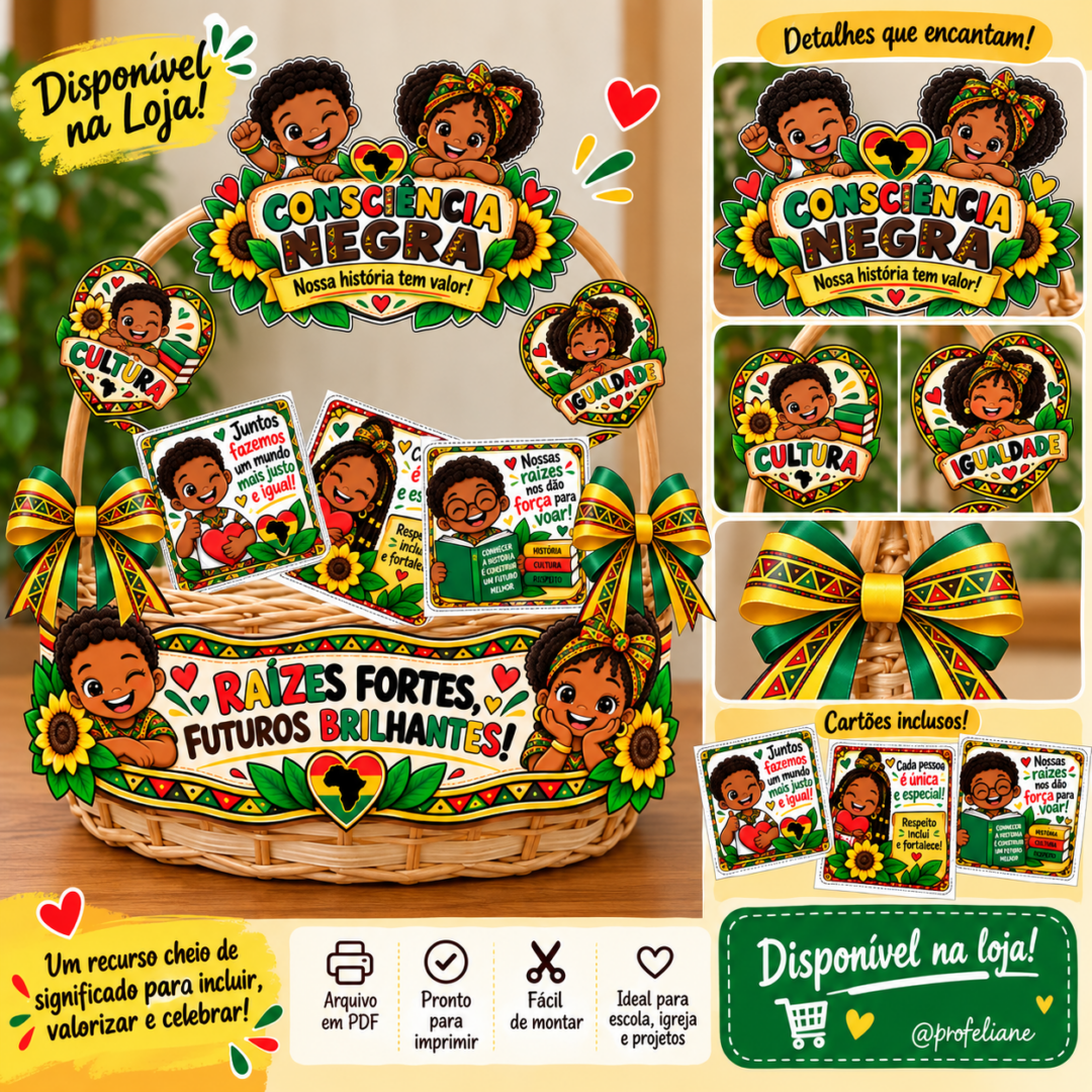 Cesta Decorativa – Consciência Negra