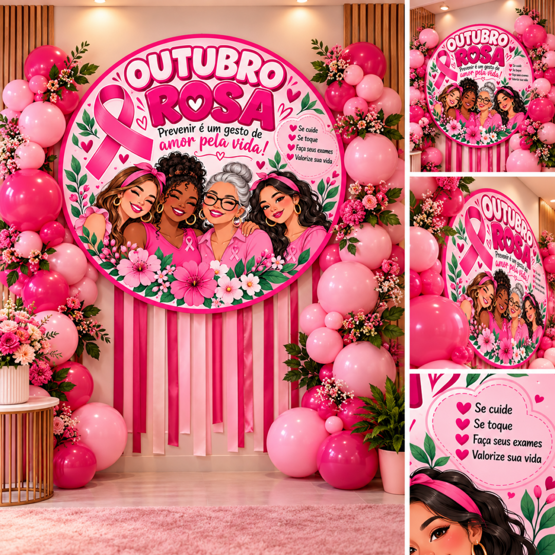 Painel Outubro Rosa – Arquivo Digital