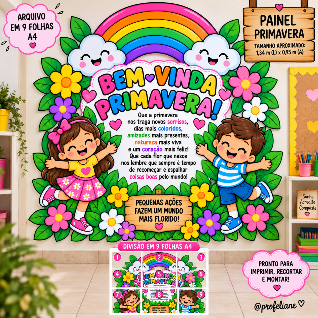 PAINEL BEM-VINDA PRIMAVERA