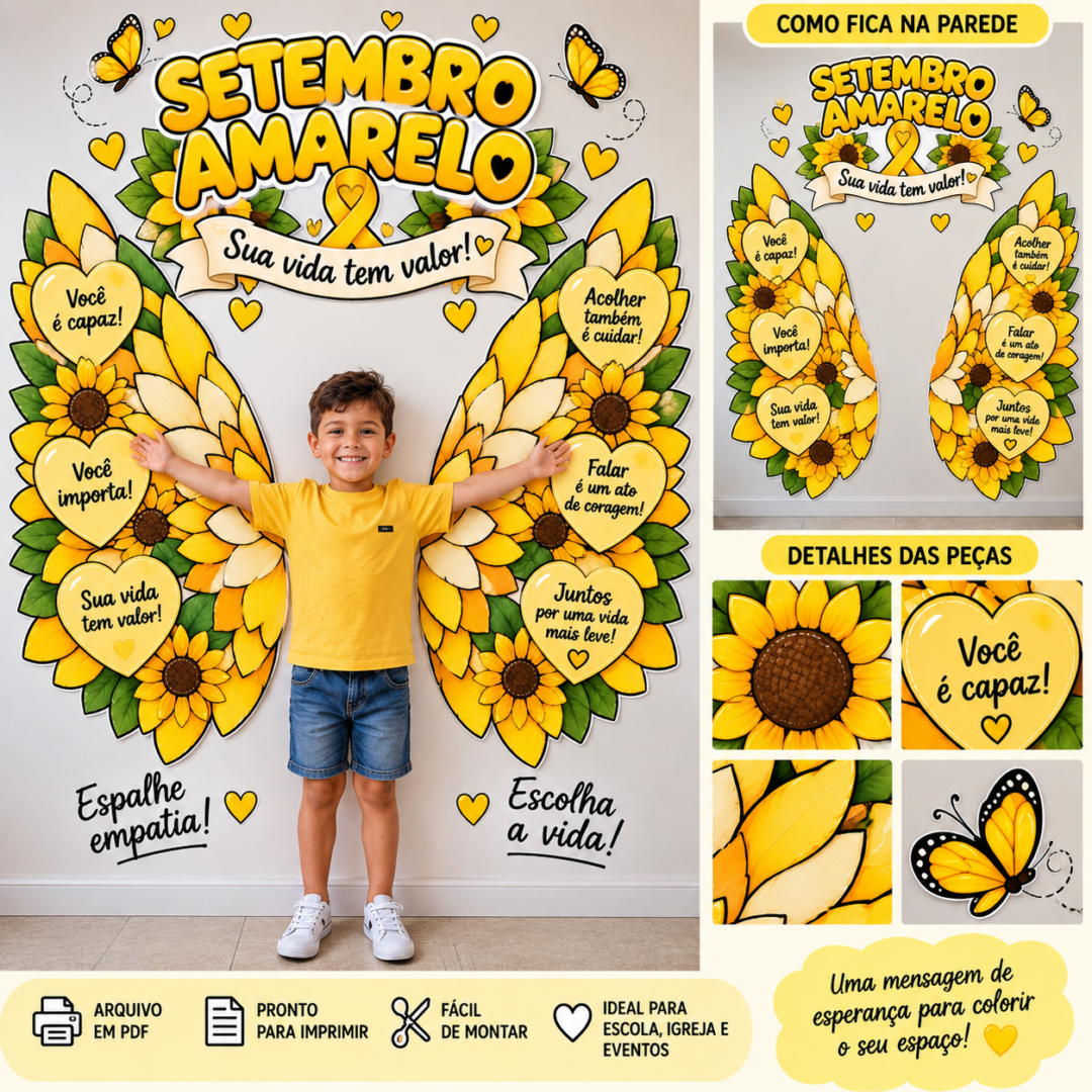 ASAS DA ESPERANÇA – SETEMBRO AMARELO