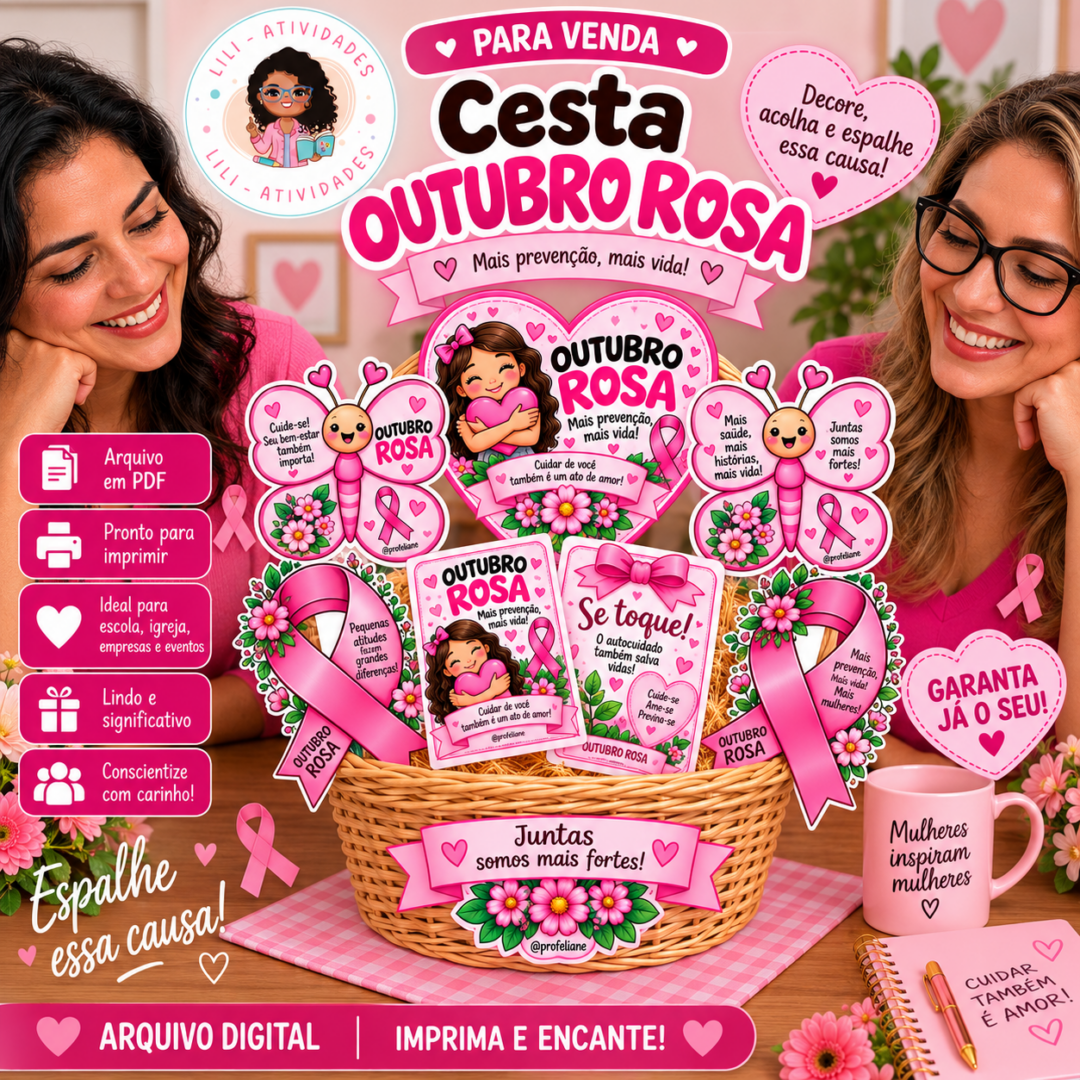 Cesta Outubro Rosa – Mais prevenção, mais vida!