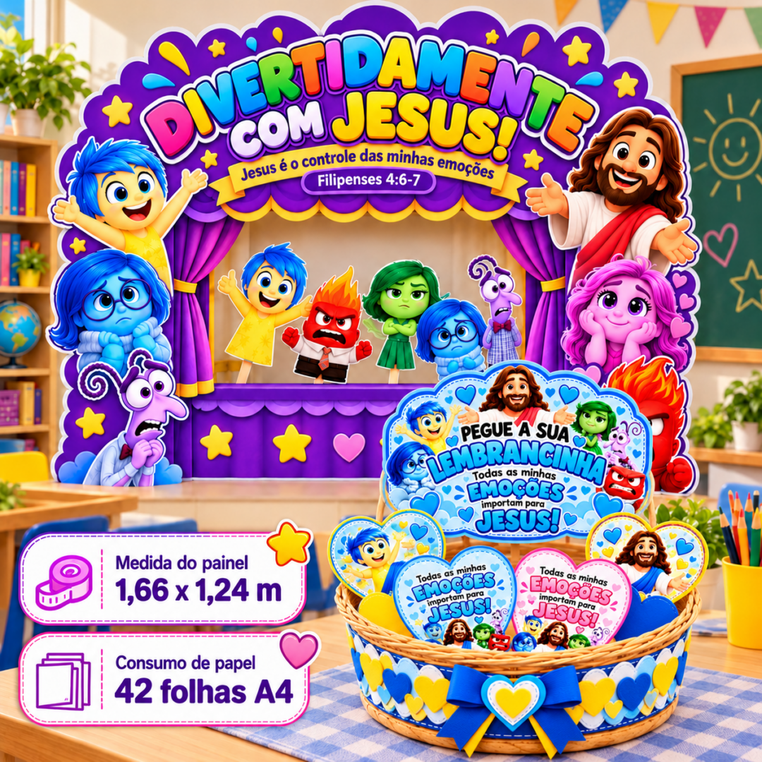🌈💜 KIT DIVERTIDAMENTE COM JESUS! 💛✨