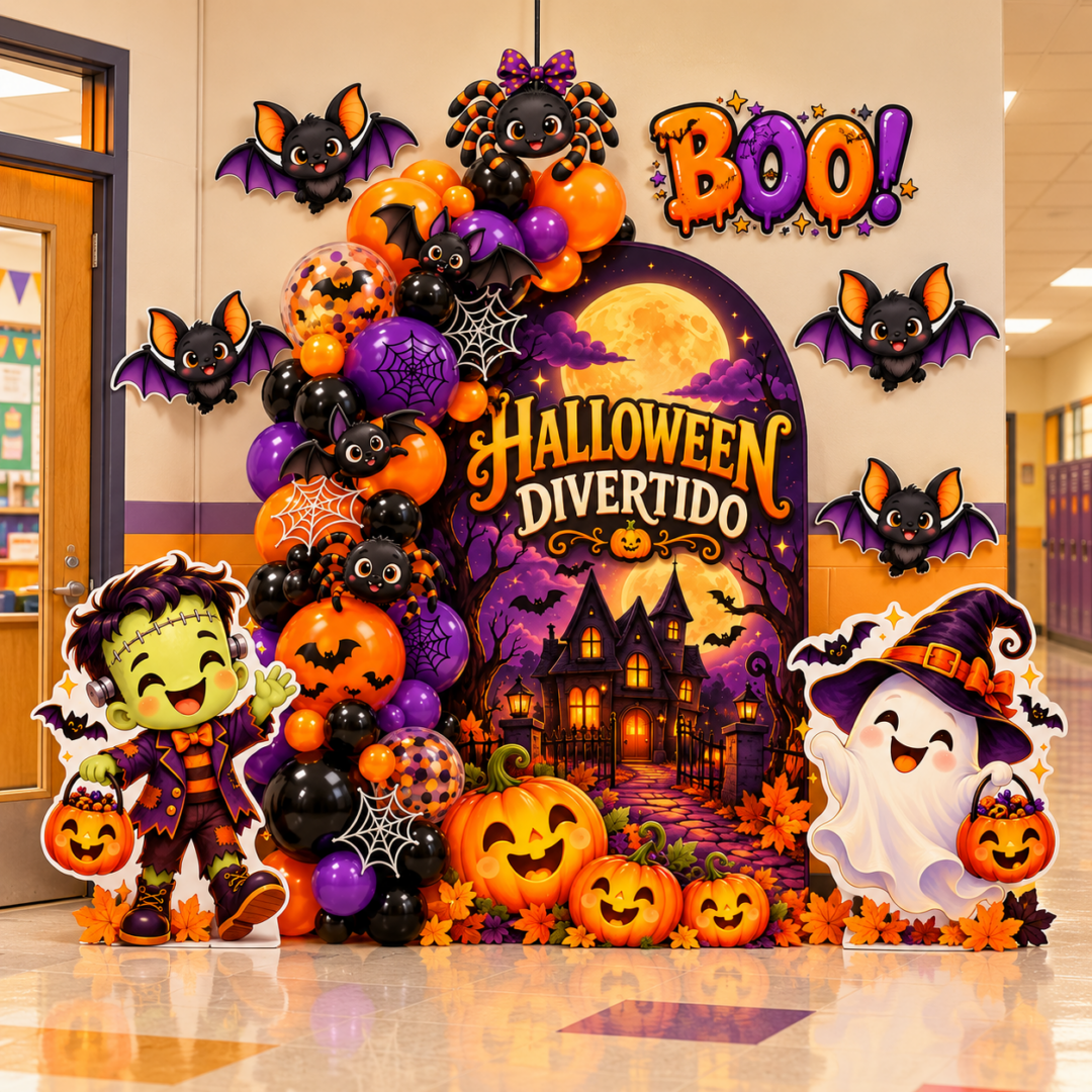 Painel Halloween Divertido – Decoração Escolar